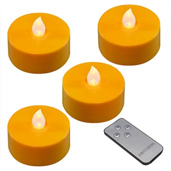 LumaBase Battery Operated Extra Large Tea Light Candle Set