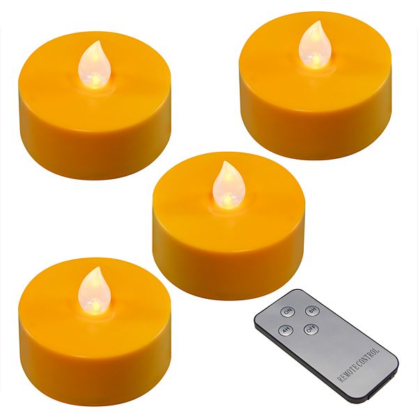 battery powered tea lights with remote