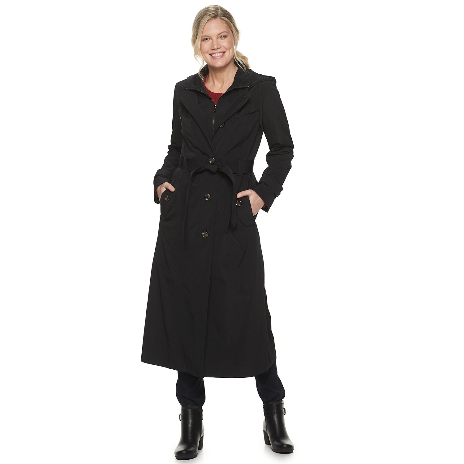 london fog maxi trench coat