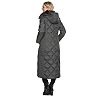 Women's TOWER by London Fog Hooded Quilted Puffer Down Maxi Coat
