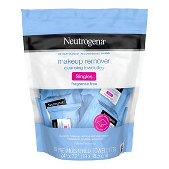 Neutrogena Fragrance Free Makeup Remover Cleansing Towelette Singles - 20 Count