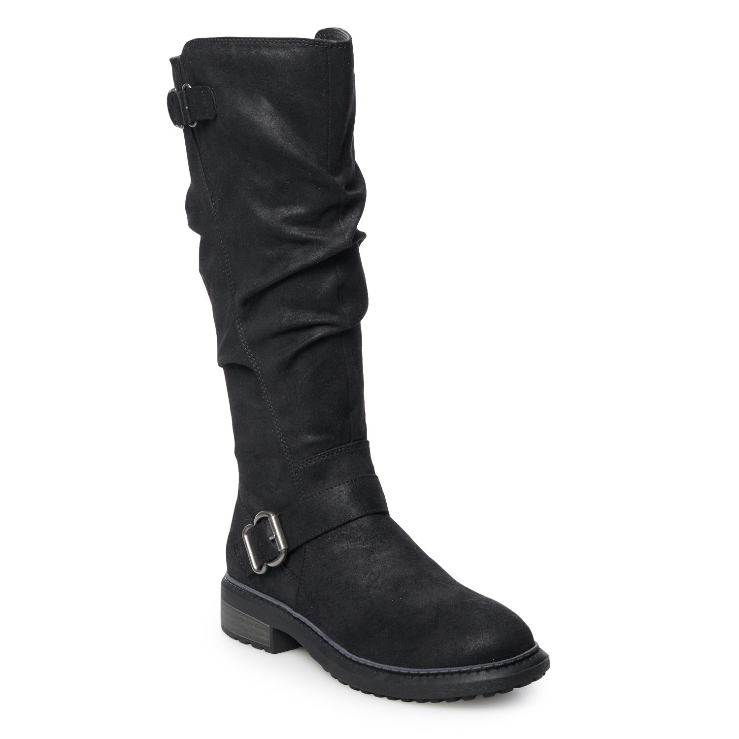kohls womens boots black
