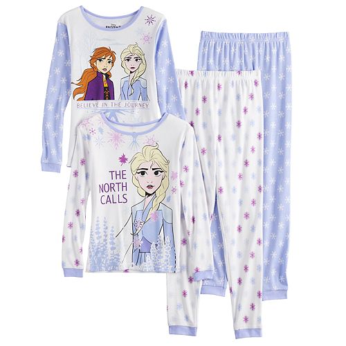 Princess Kids Baby Girl Cartoon Frozen Elsa Anna Nightwear Sleepwear Pajamas Set