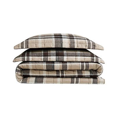 Truly Soft Paulette Plaid Quilt Set