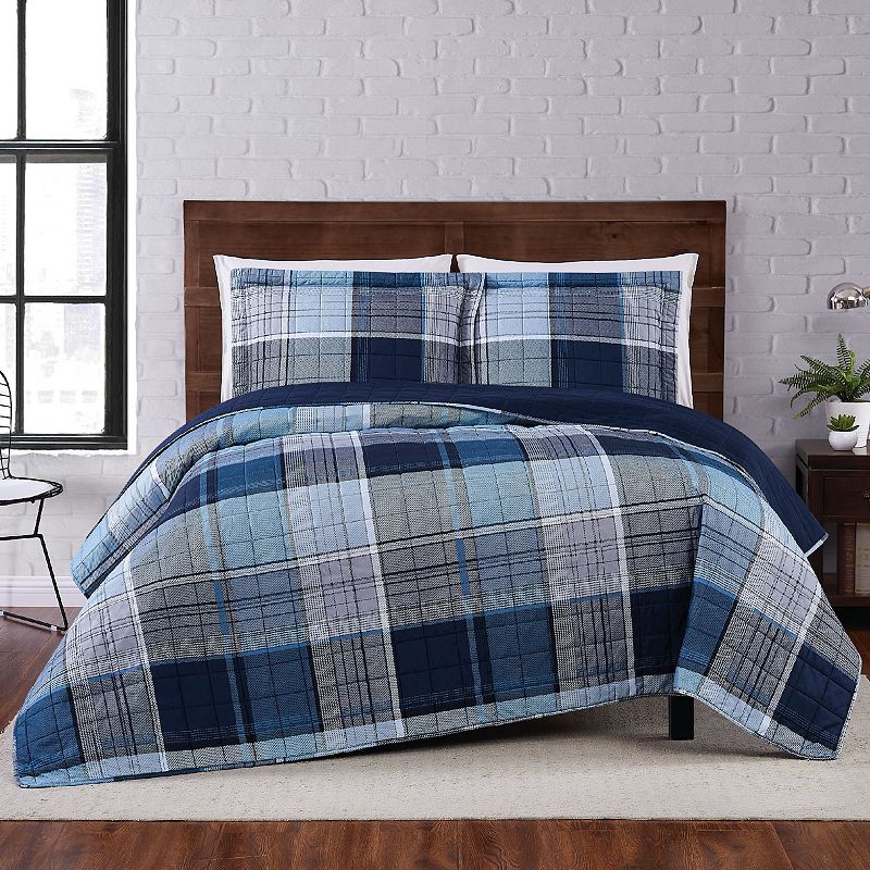 Truly Soft Trey Quilt Set, Multicolor, Full/Queen