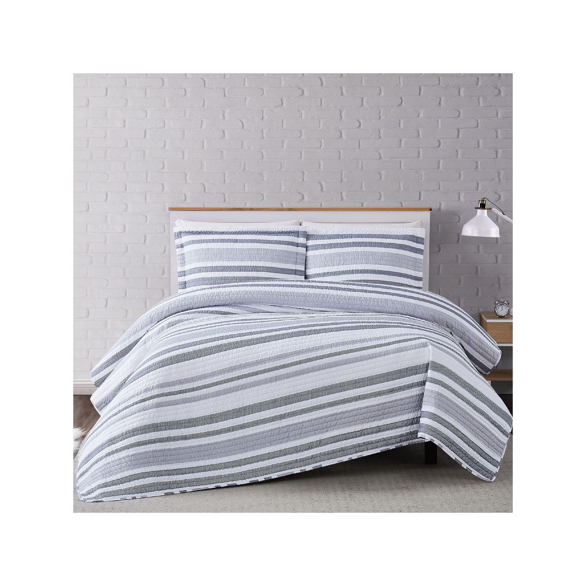Truly Soft Curtis Stripe Quilt Set, Multi