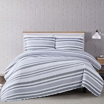 Truly Soft Curtis Stripe Quilt Set