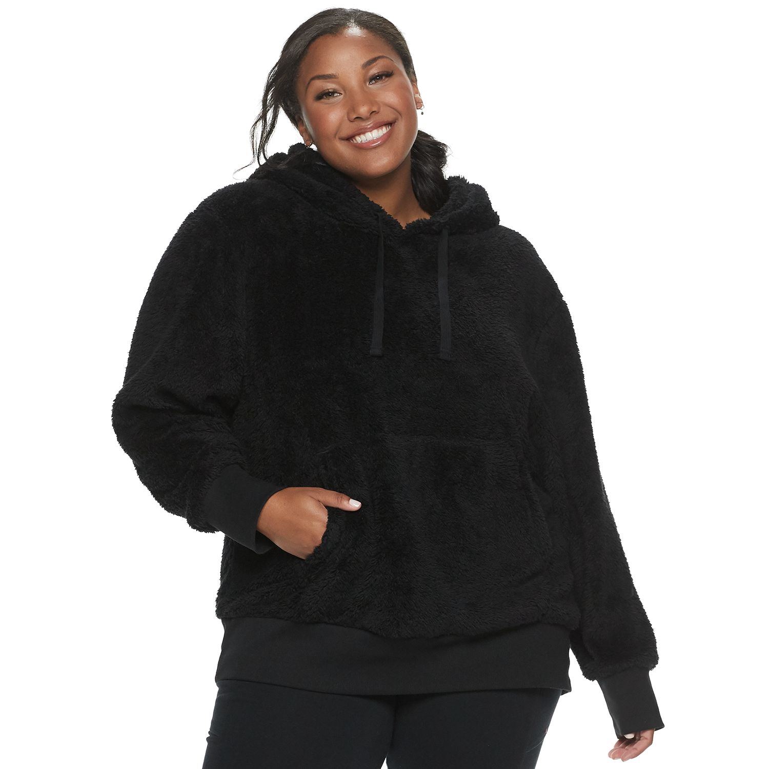 plus size sherpa sweatshirt