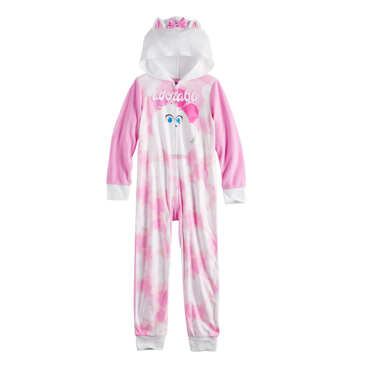 girls hooded pjs