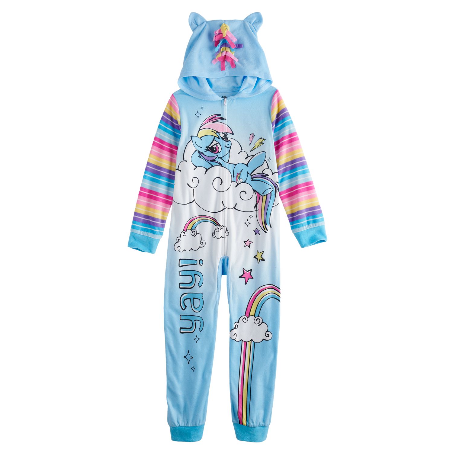 girls hooded pjs