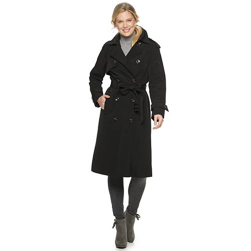 Women's TOWER by London Fog Double-Breasted Trench Coat