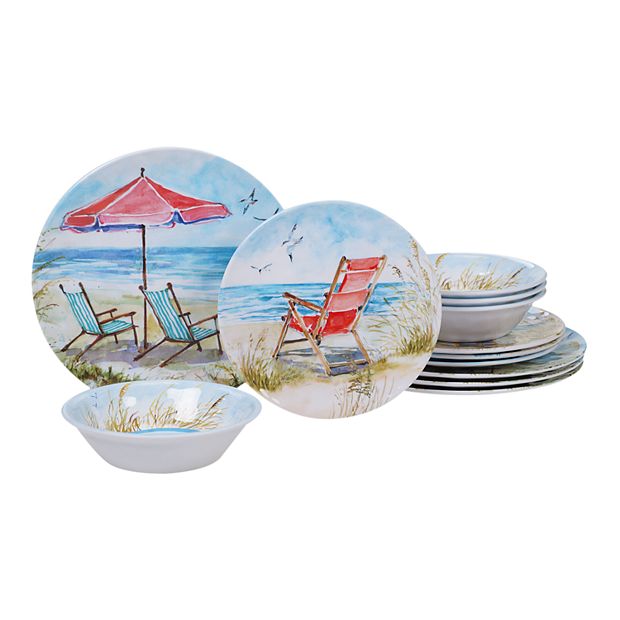 Melamine beach outlet themed dinnerware