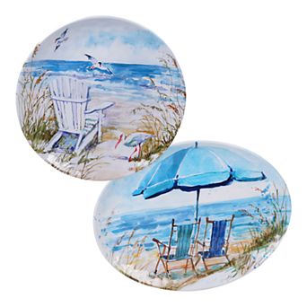 Certified International Ocean View 2 pc Serving Platter Set