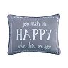 Levtex Grammercy Teal Happy Pillow