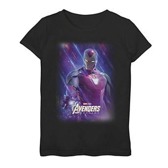 Girls' 7-16 Marvel Avengers Endgame Iron Man Space Portrait Tee