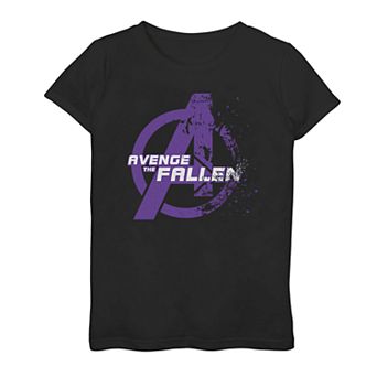 Girls 7-16 Marvel Avengers Endgame Avenge The Fallen Faded Logo Tee