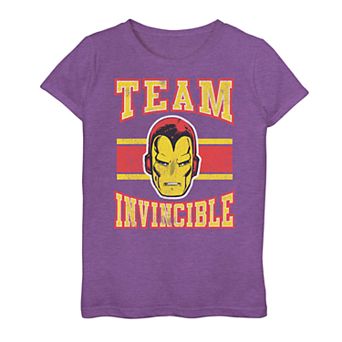 Girls 7-16 Marvel Iron Man Team Invincible Tee