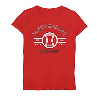 Girls 7-16 Marvel Black Widow Earth's Mightiest Tee