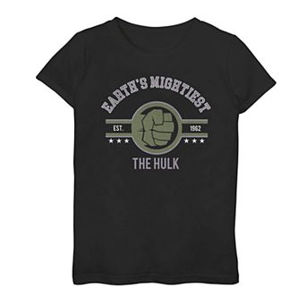 Girls 7-16 Marvel Hulk Earth's Mightiest Tee