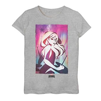 Girls 7-16 Marvel Rising Secret Warriors Spider-Gwen Watercolor Portrait Tee