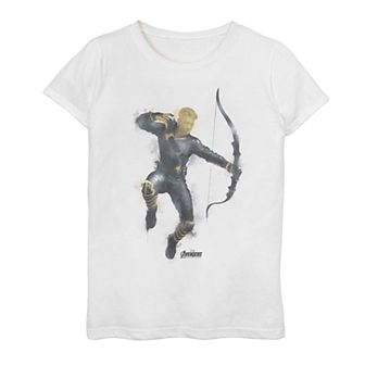 Girls 7-16 Marvel Avengers Endgame Hawkeye Painted Tee