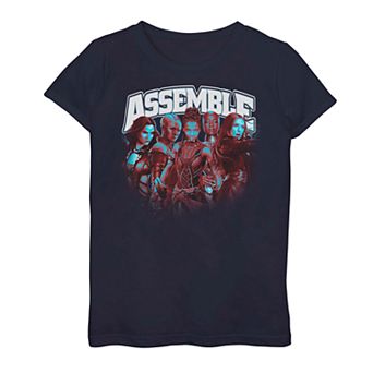 Girls 7-16 Marvel Avengers Endgame Assemble The Heroes Tee