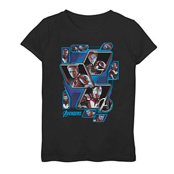 Girls 7-16 Marvel Avengers Endgame Hero Panels Tee