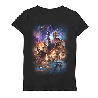 Girls 7-16 Marvel Avengers Endgame Space Poster Tee