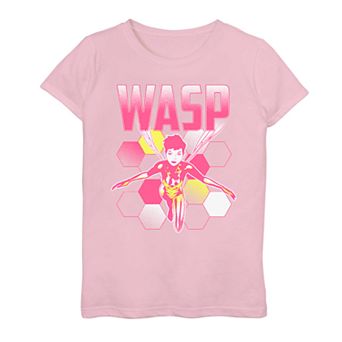 Girls 7-16 Marvel Wasp Retro Flight Portrait Tee