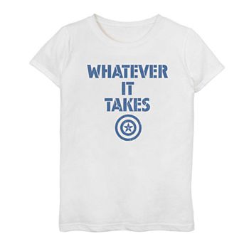 Girls 7 16 Marvel Avengers Endgame Captain America Whatever It Takes Tee