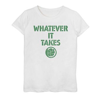 Girls 7-16 Marvel Avengers Endgame Incredible Hulk "Whatever It Takes" Tee