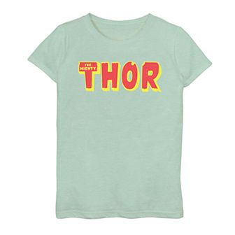 Girls 7-16 Marvel "The Mighty Thor" Retro Logo Tee