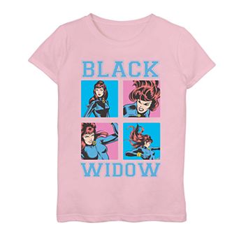 Girls 7-16 Marvel Black Widow Retro Action Graphic Tee