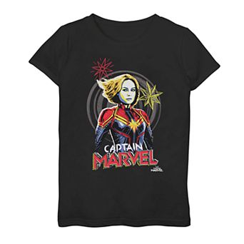 Girls 7-16 Marvel Captain Marvel Sketch Graphic Tee