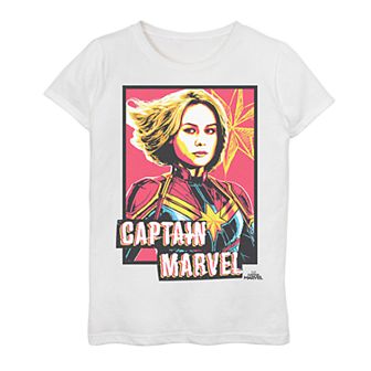 Girls 7-16 Marvel Captain Marvel Poster Tee
