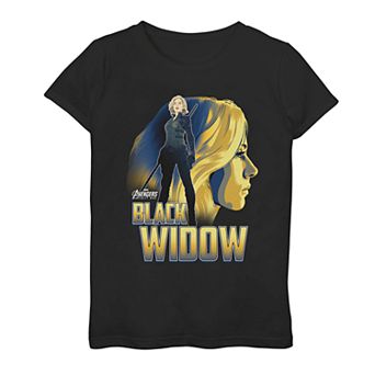 Girls 7-16 Marvel Avengers Infinity War Black Widow Profile Tee