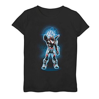 Girls 7-16 Marvel Avengers Endgame War Machine Quantum Suit Tee
