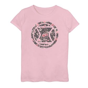 Girls 7-16 Marvel Black Widow Floral Graphic Tee