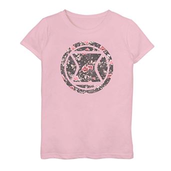 Girls 7-16 Marvel Black Widow Floral Graphic Tee