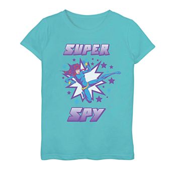 Girls 7-16 Marvel Black Widow Retro Super Spy Graphic Tee