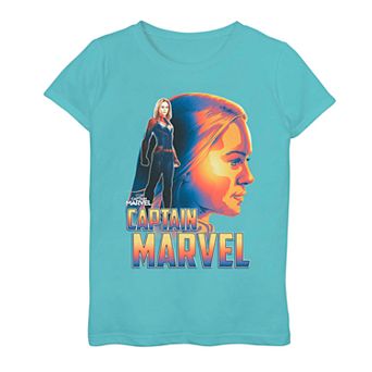Girls 7-16 Marvel Captain Marvel Portrait Graphic Tee
