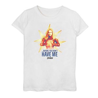 Girls 7-16 Marvel Captain Marvel "You Didn't Have Me" Graphic Tee