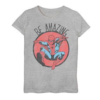 Girls 7-16 Marvel Spider-Man "Be Amazing" Graphic Tee