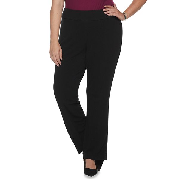 Plus Size Croft & Barrow® Oxford Pull On Knit Pants