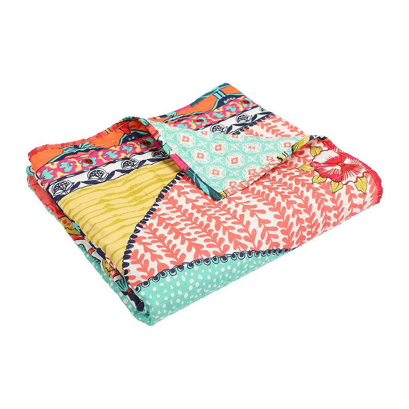 Levtex Home Jules Quilted Throw, Multicolor