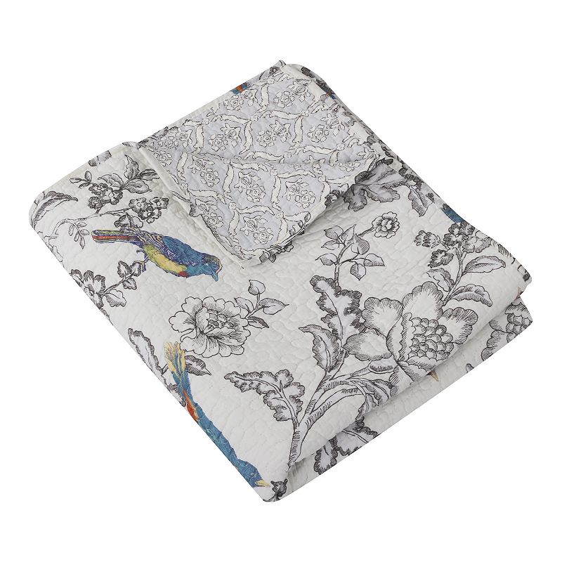 Levtex Mockingbird Quilted Throw, Multicolor