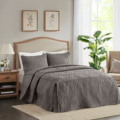 Madison Park Mansfield 3-piece Fitted Bedspread Set