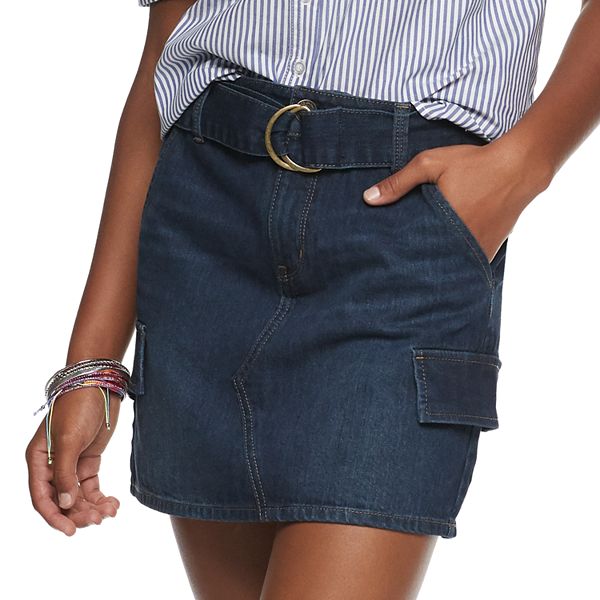 Kohls deals jean skirt