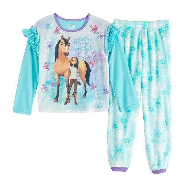 Kids Untamed Movie & Riding Free Series T-Shirt With Shorts Or Long Length Joggers Options DreamWorks Spirit Pyjamas For Girls Kids Untamed Movie & Riding Free Series T-Shirt With Shorts Or Long Length Joggers Options DreamWorks Spirit Pyjamas For Girls