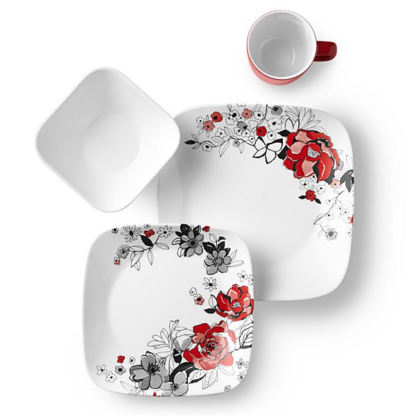 Corelle Chelsea Rose 16pc. Dinnerware Set